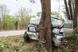Driver Crashes Into Tree Following Short Police Chase