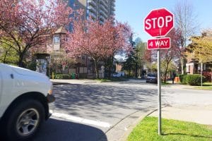 Who Has the Right of Way at a Four Way Stop?